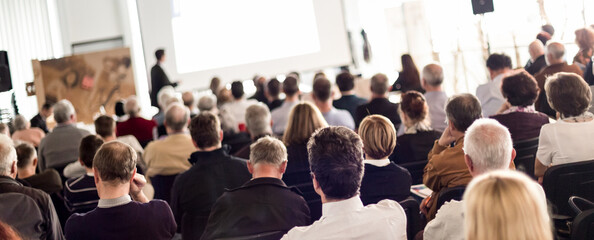 Wall Mural - audience in the lecture hall.