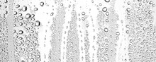 White Background Water Drops On Glass, Abstract Design Overlay Wallpaper