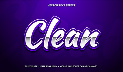 Wall Mural - Clean Editable Text Effect