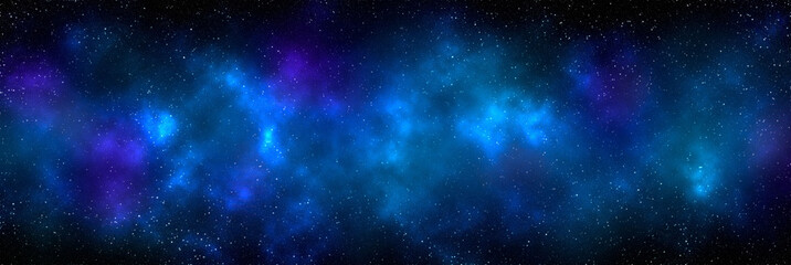 Wall Mural - space background with stardust and shining stars. realistic cosmos and color nebula. colorful galaxy
