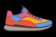 Vector sneakers shoes for training, running shoe vector illustration. Sport shoes color full.
