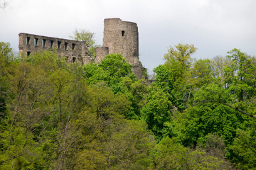 Wall Mural - Nordrhein-Westfalen, Tal der Sieg, Burgruine Windeck