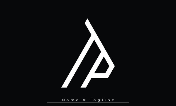 Alphabet letters Initials Monogram logo TP , PT