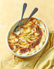 Canvas Print - freshly baked potato gratin