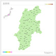 長野県の地図・Nagano Map