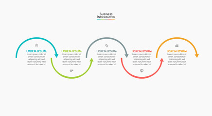 Business data visualization. timeline infographic icons designed for abstract background template milestone element modern diagram process technology digital marketing data presentation chart Vector