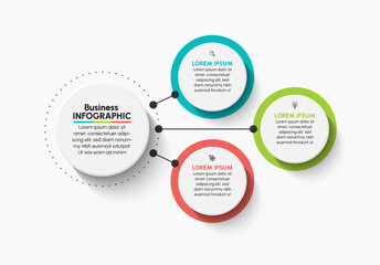 Wall Mural - business data visualization. timeline infographic icons designed for abstract background template mi