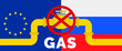 european union russia no gas pipeline fuel energy crisis  sanctions embargo concept vector illustration