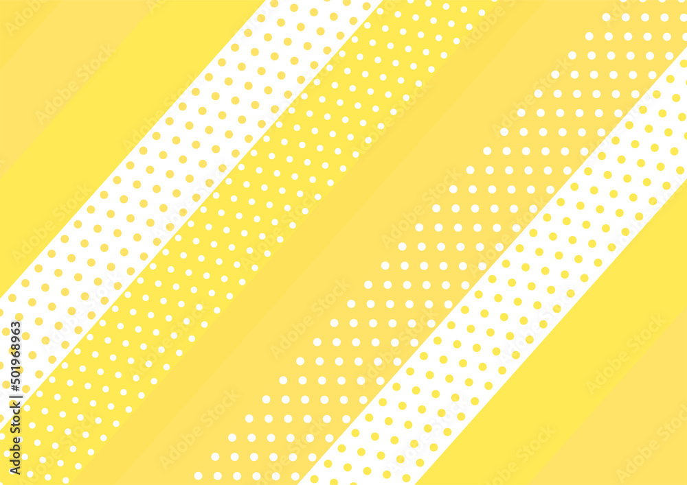 背景 水玉のマスキングテープ風 黄色 Stock Vector | Adobe Stock