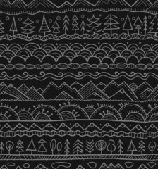 Poster - Abstract Nature Seamless Pattern for your design. Ethnic Ornament style