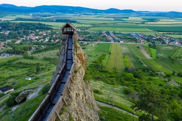 Wall Mural - Aerial photo of castle of Boldogko, famous landmark and tourist attraction of Hungary, Europe.