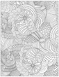 Abstract coloring page for adults. The anti-strass coloring for coloring books.