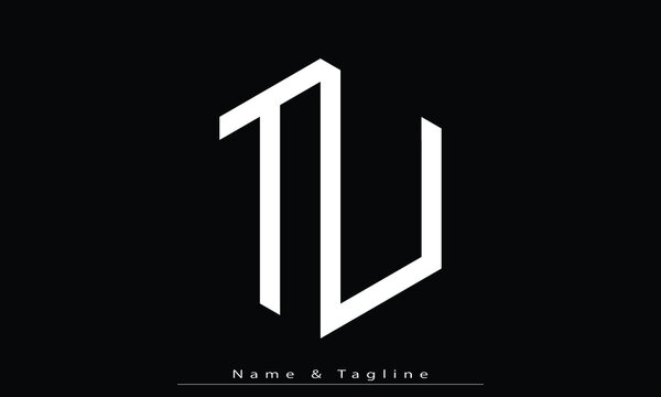 Alphabet letters Initials Monogram logo TU , UT
