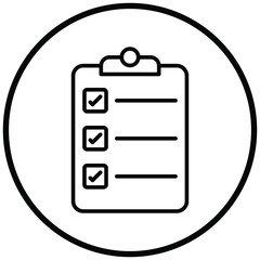 Wall Mural - Checklist Icon Style