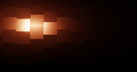 Render with minimalistic dark red rectangle background with highlights