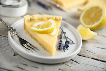 Sticker - Traditional homemade creamy lemon tart