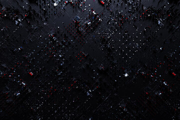 Aufkleber - 3d illustration close-up of a military technological upholstery made of metal, a pattern in the form of a metal, technological coating of a spacecraft or robot