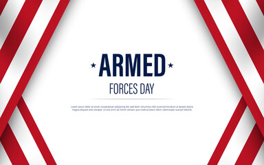 Armed forces day template poster design.