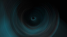 Blue And Black Circular Waves Abstract Background