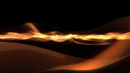 Wall Mural - abstract scientific fantasy background energy wave form shiny particles light projections rays loop
