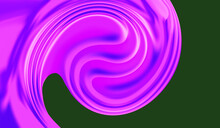 Abstract Modern Bright Fluid Pink Vortex On Dark Green Background. Luxury Royal Banner. Beauty Cosmetic Template. VIP Design. Premium Card. Digital Screen. NFT. Swirl. Art Trippy Poster. Liquids