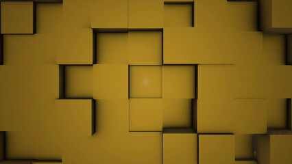 Poster - Beautiful Abstract Cubes Looped 3d Animation. Colorful Wall Moving. Seamless Background. Abstract cubes move, 3d animation. Abstract background with cubes. Loop able 3D animation