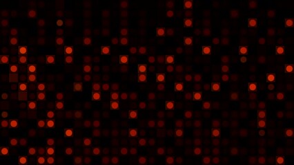 Poster - Brilliant mosaics.Motion. Dark backgrounds on which small squares in 3d flash with different colors and shimmer brightly.
