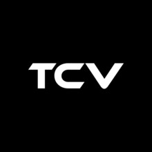 TCV Letter Logo Design With Black Background In Illustrator, Vector Logo Modern Alphabet Font Overlap Style. Calligraphy Designs For Logo, Poster, Invitation, Etc.