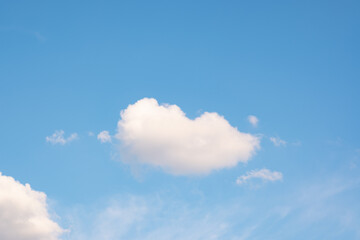 Wall Mural - many small clouds in blue sky.summer cloudy.white clouds floating in the sky