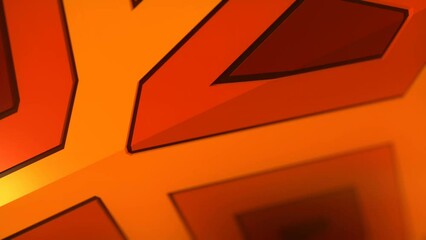 Poster - Contemporary abstract geometric background. 3d rendering digital loop animation
