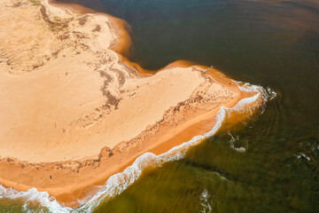 Canvas Print - D Tathra dunes cape delta top down