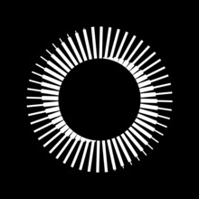 Spiral With White Lines As Dynamic Abstract Vector Background Or Logo Or Icon, Tattoo.