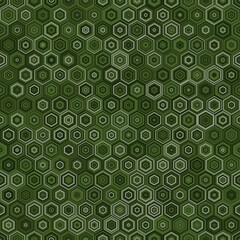 Canvas Print - honeycomb inspired abstract geometric seamless pattern of hexagons