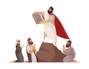 Poster - Bible Scene Prophet Composition