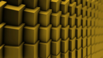 Poster - Abstract wall of planes moving in organic way. Abstract construction made with cubes. It will be perfect to use in your next presentations, VJ sets or broadcast purposes