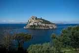 Fototapeta Zachód słońca - fotografia del golfo di Napoli e del castello Aragonese 