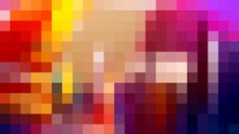 Warm Color Pixel Palette Yellow Red Purple Beige Mosiac Background