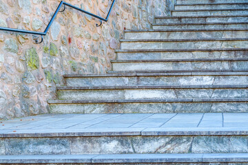 Canvas Print - Empty Staircase, Meteora Greece