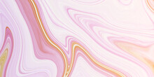 Abstract Swirl Liquid Background With Waves, Colorful Light Pink Wave Background, Stylist Pink Or Yellow Stripe Background For Any Design And Decoration.