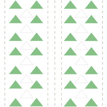 Pattern With Green Triangles And Dotted Lines