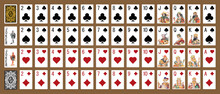 Poker Set With Isolated Cards - Poker Playing Cards - Miniature Playing Cards For Mobile Applications