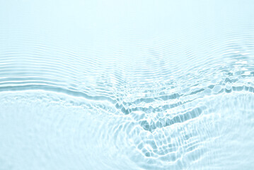 the texture of water on a blue background.