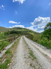 Sticker - Route de montagne dans les Cévennes, Occitanie