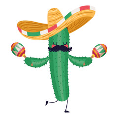 Sticker - mexican green cactus