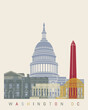 Washington DC skyline poster