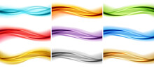 Vector Abstract Colorful Flowing Wave Lines Background. Design Element For Technology, Science, Modern Concept.