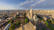 © AmazingAerialAgency - Panoramic aerial view of Sacred Heart basilica in Montmartre, Paris, France.