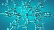 © Silver Place - Abstract atom or molecule scientific background