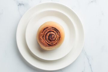 Wall Mural - Round buns with poppy seeds