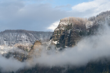 Wall Mural - Clouds in the Cascade Range